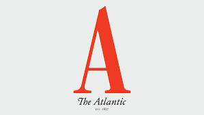 Large red A above text The Atlantic