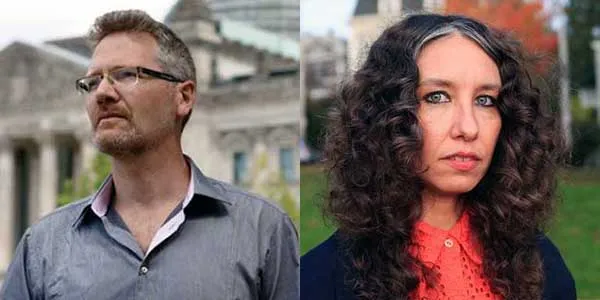 photo of Adam Tooze, left, and Thea Riofrancos