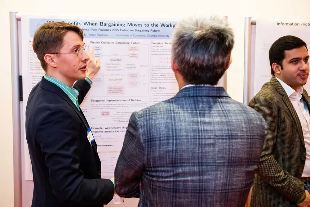 doctoral student grantees presenting during a poster session
