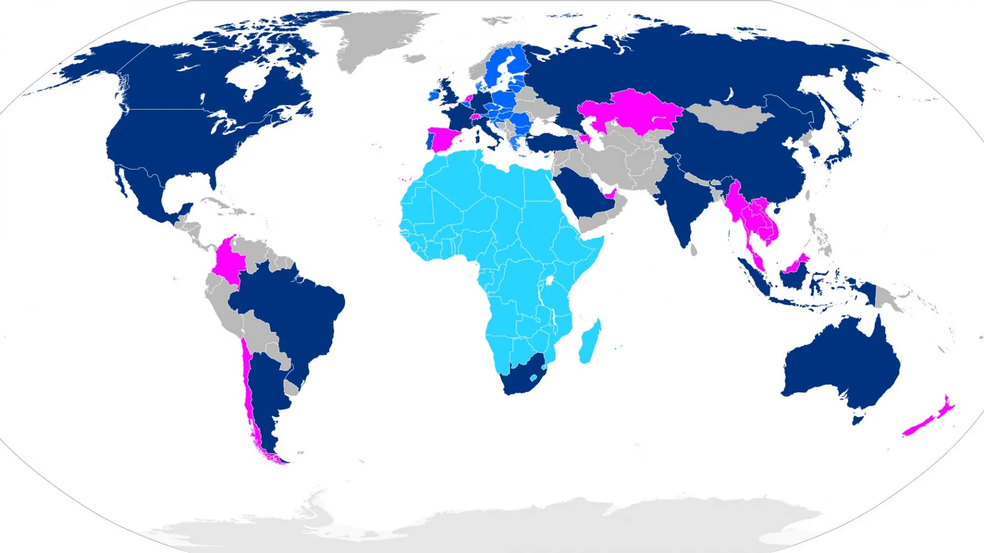 map of G20 member states and invited guests 2024