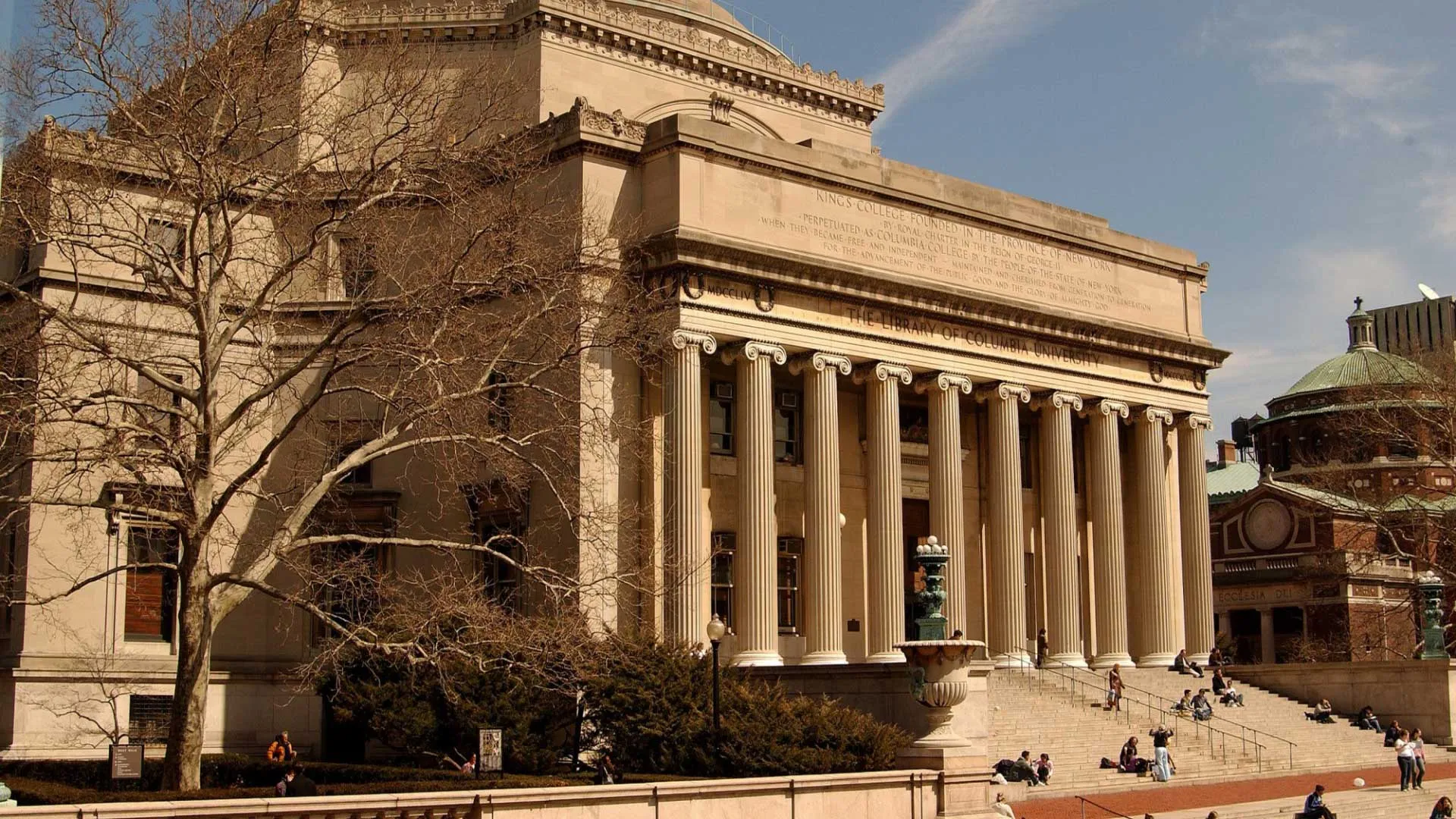 exterior of low library