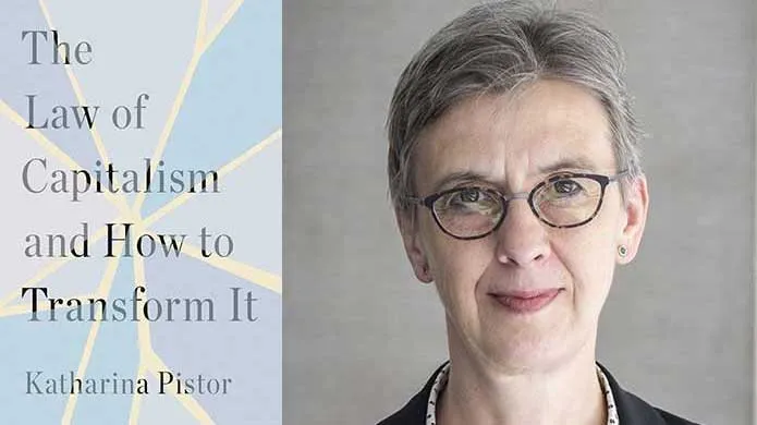 book cover and photo of Katharina Pistor
