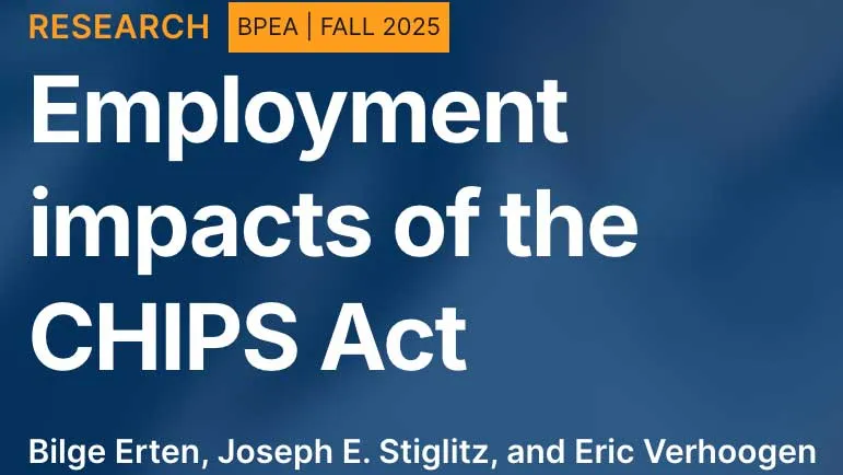 Photo of headline from Brookings Institution
