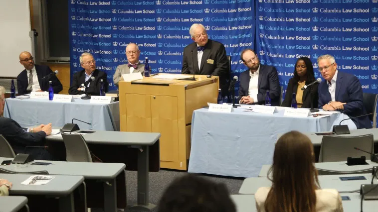 Photo of panel (Columbia Law School)